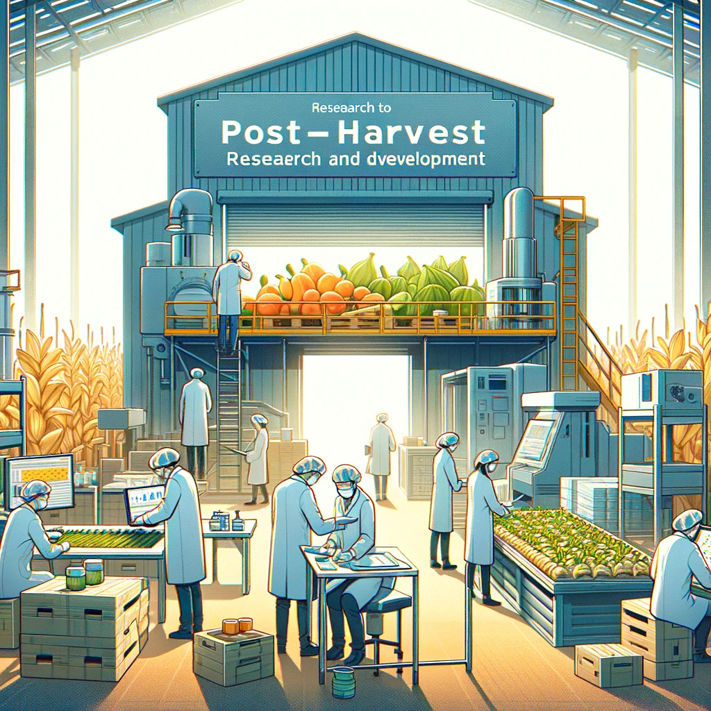 Meticulous inspection of agricultural products at a post-harvest facility.