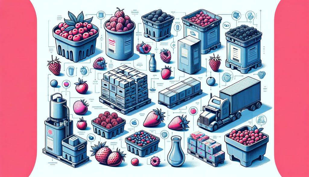 Containers and boxes for berry packaging.