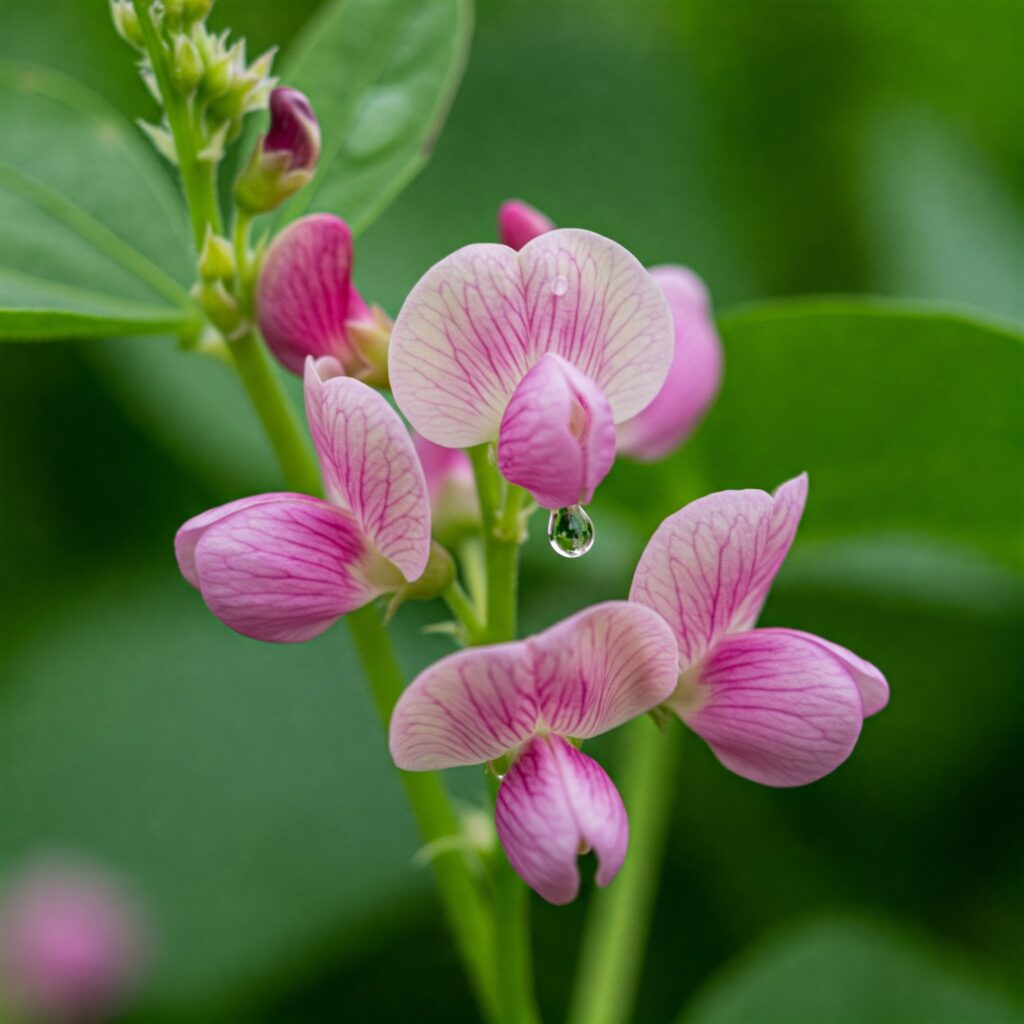Flowering stage of the common bean.