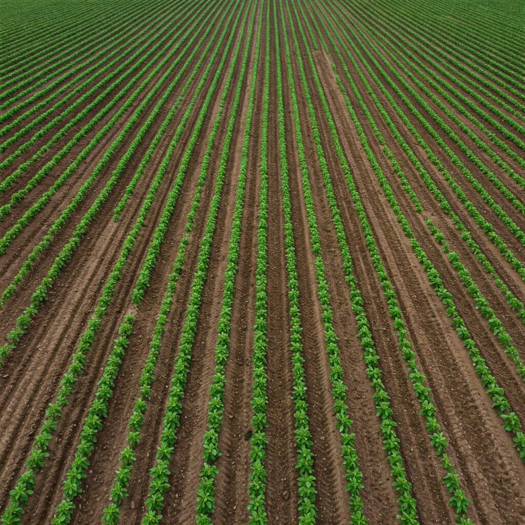 Initial establishment of plantain cultivation with vigorous suckers.