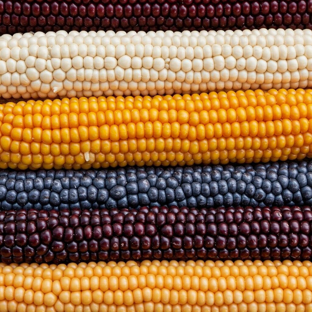 Variedades de maíz mexicano.