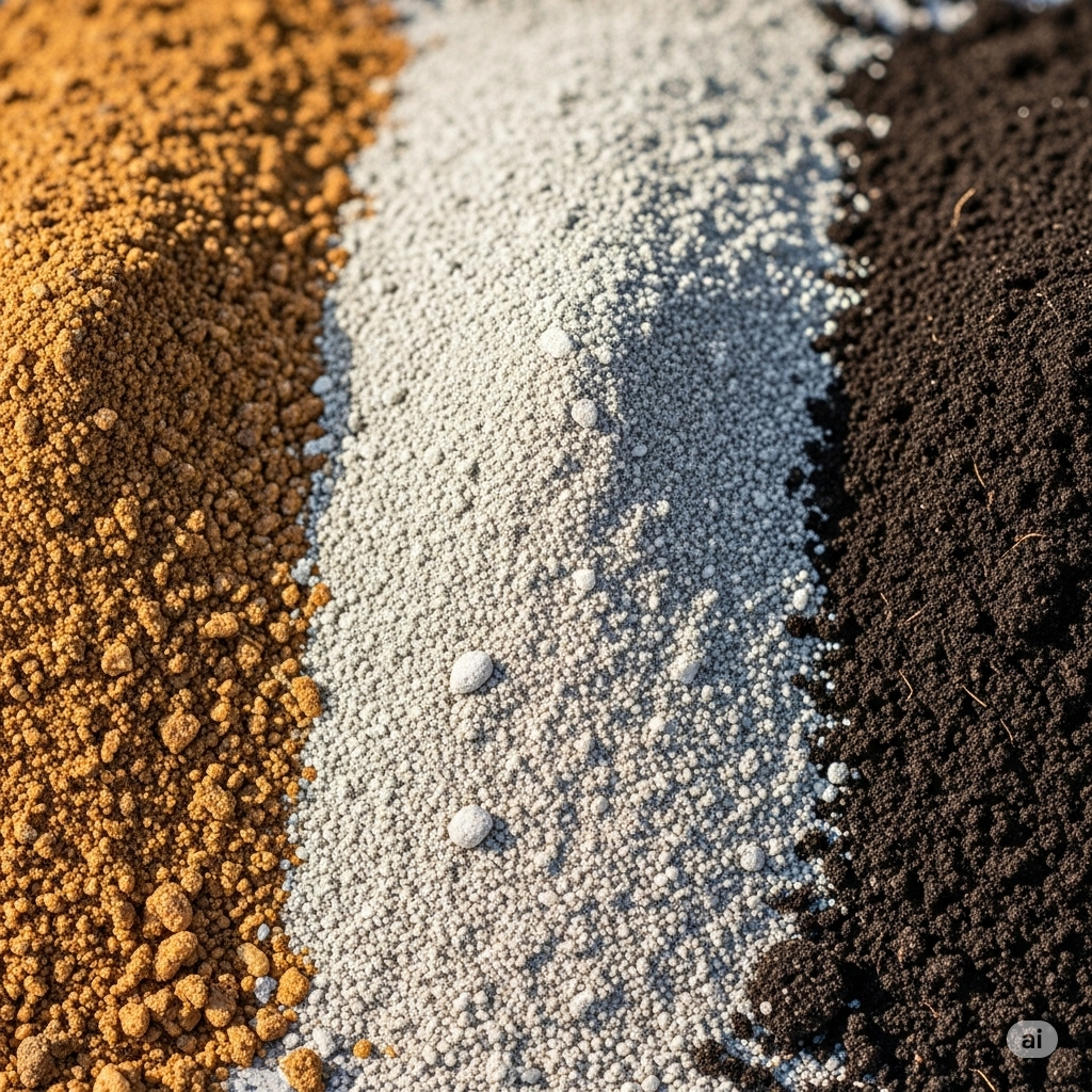 Saline soil with salt deposits.