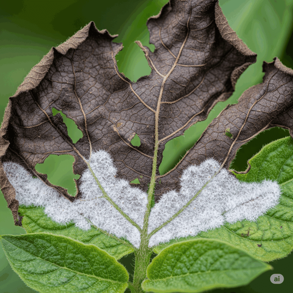 Late blight on potato